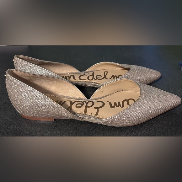 Sam Edelman Women's Rodney Silver Pointed Toe d'Orsay Flats Size 10 - Picture 6 of 8